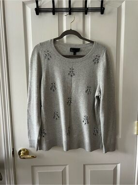 Lane Bryant Grey Sequin Sweater